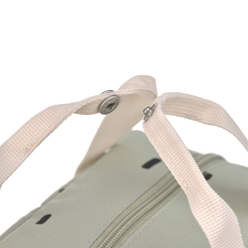 Lässig kleiner Rucksack Square 'Happy Prints' in oliv