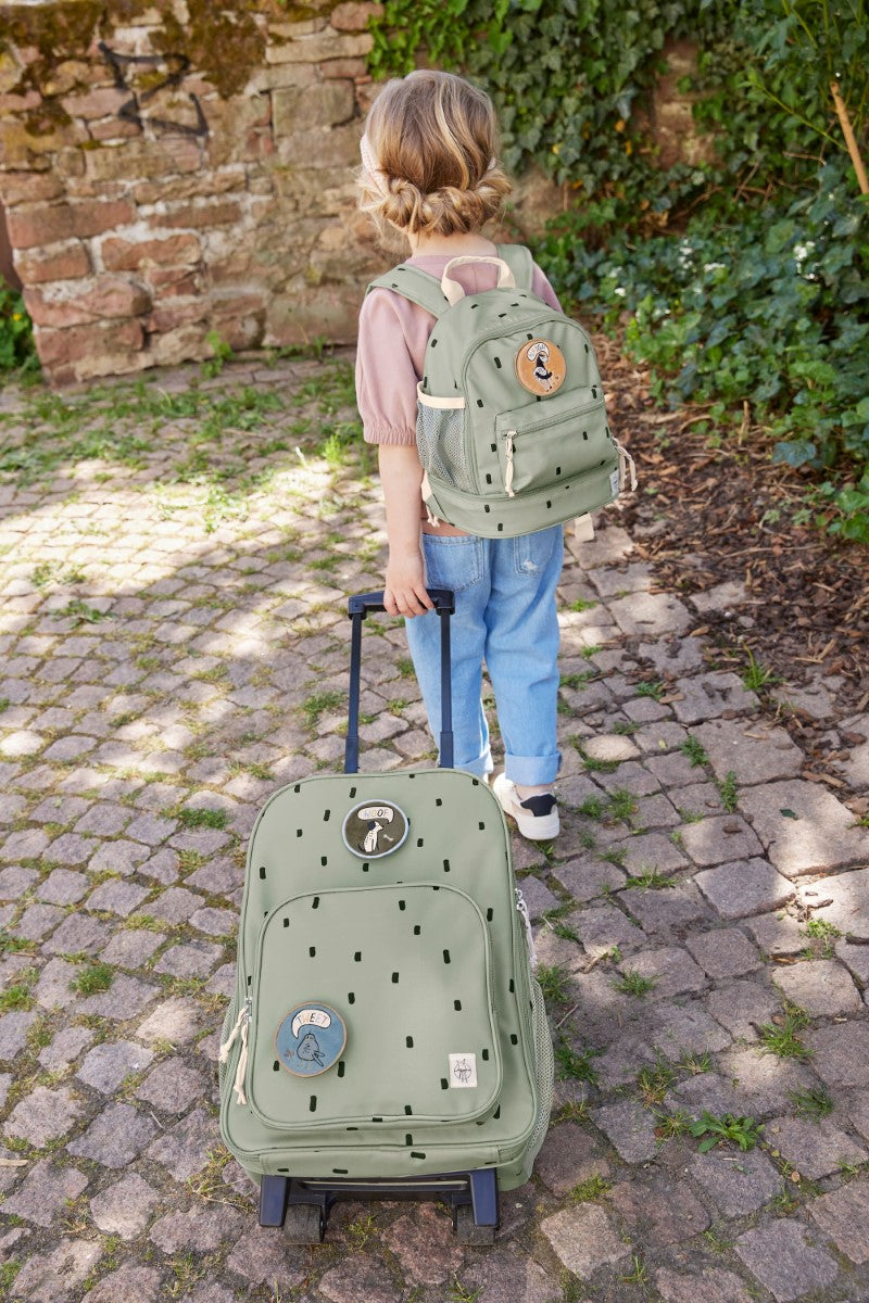 Lässig Kinderkoffer 'Happy Prints' in oliv