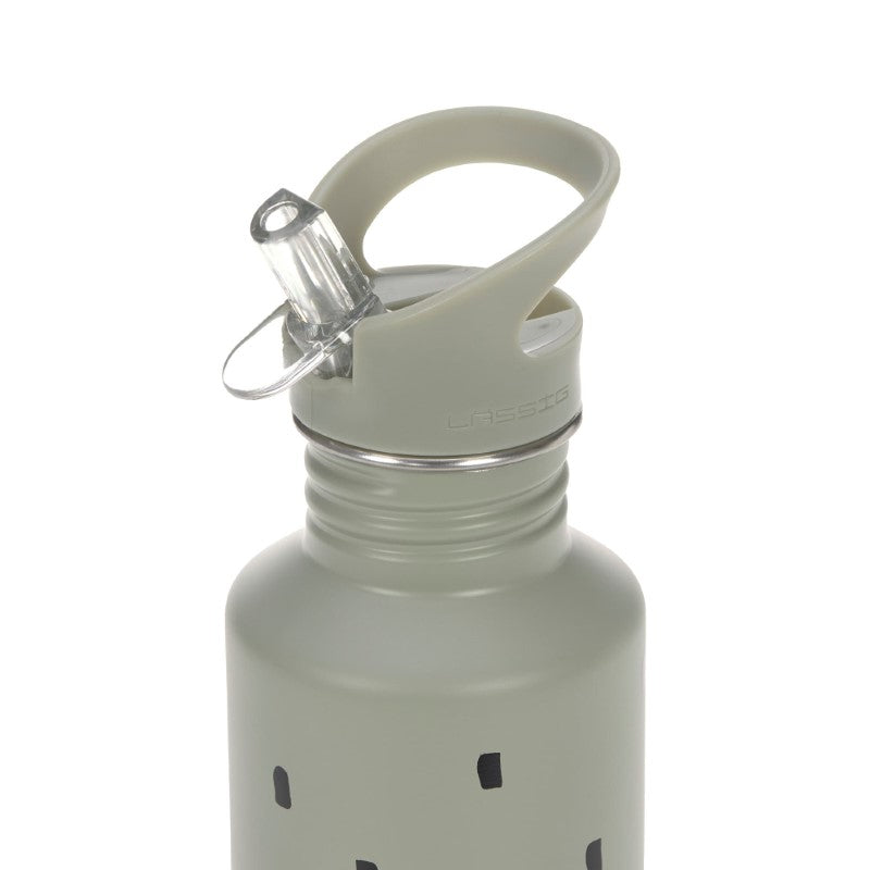 Lässig Trinkflasche 'Happy Prints' in oliv