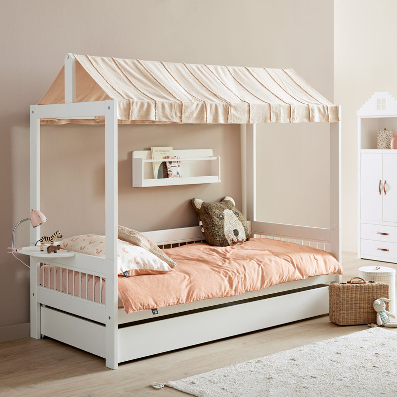 LIFETIME 'Breeze' Hausbett mit Dachkonstruktion 90x200cm in weiß