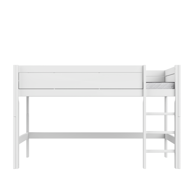 LIFETIME Original Halbhohes Bett in 120x200cm in weiß oder white wash