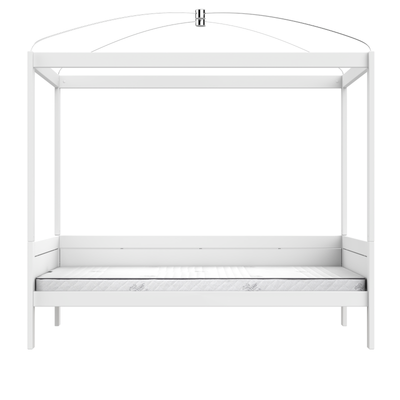 LIFETIME Original Himmelbett in 120x200cm in weiß oder white wash