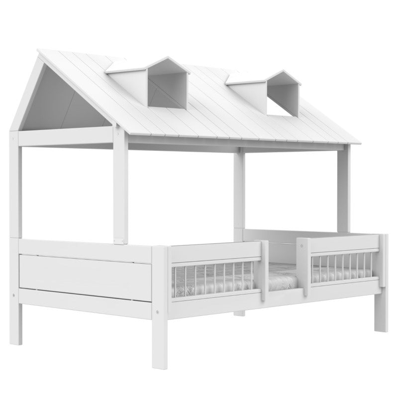 LIFETIME Beachhouse Bett 120x200cm in weiß mit Deluxe-Lattenrost