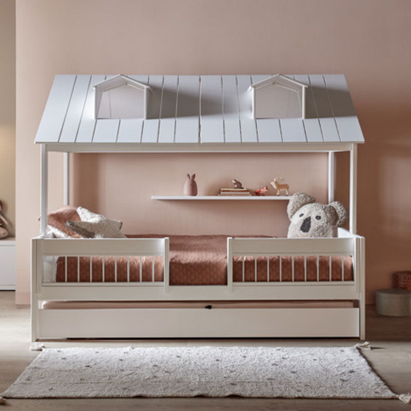 LIFETIME Beachhouse Bett 120x200cm in weiß mit Deluxe-Lattenrost