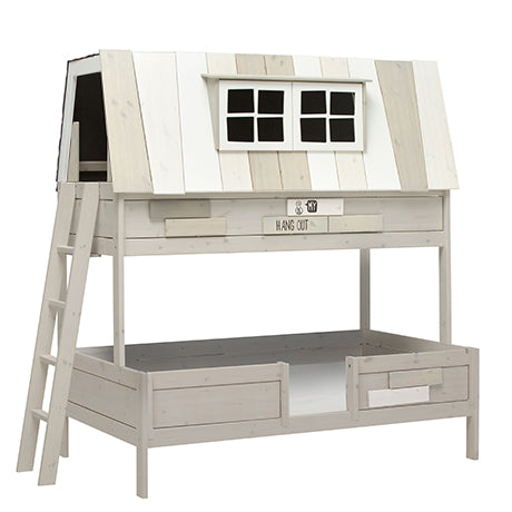 LIFETIME Abenteuerbett Hangout als Etagenbett in 120x200cm - Leiter seitlich