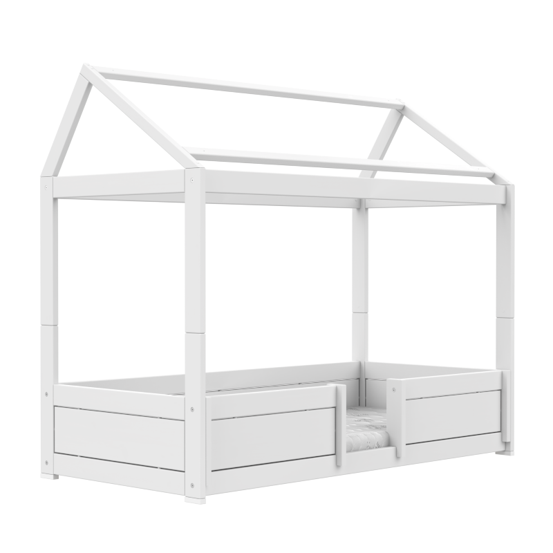 LIFETIME 4-in-1 Hausbett - Bett in weiß oder white wash
