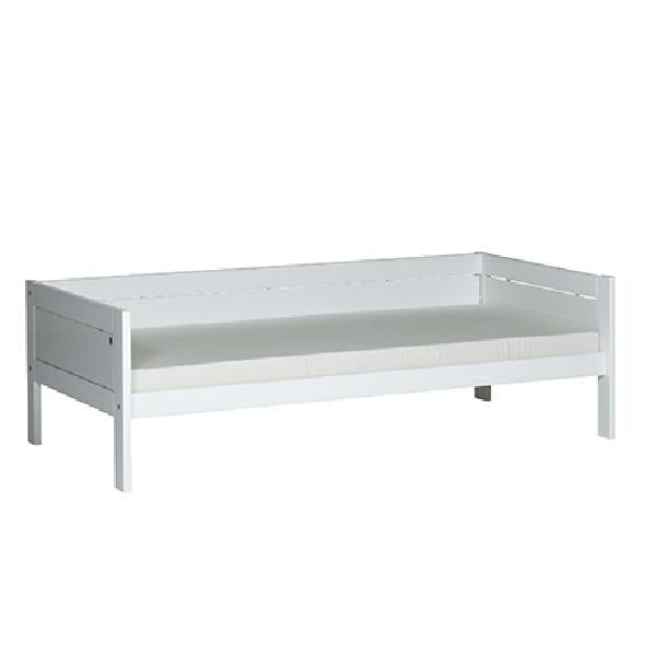 LIFETIME Bett 90x200cm aus Vollholz in weiß und white wash