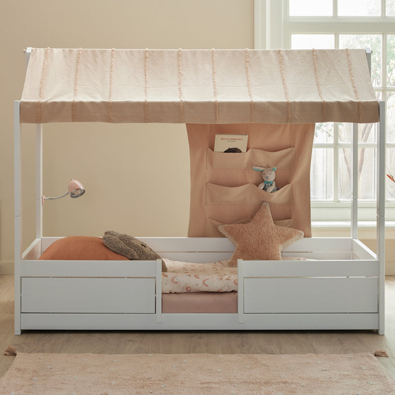 LIFETIME getuftetes Stern-Kissen 'Essence' in peach - 54x54cm