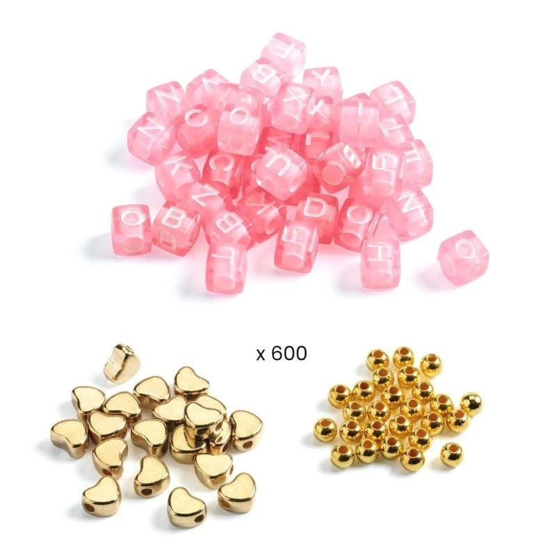 Djeco Schmuck basteln 'Buchstaben gold'