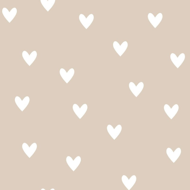 Dekornik Tapete Herzen beige 50x280cm