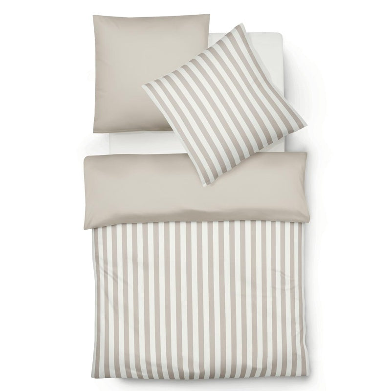 Fleuresse Bettwäsche Flanell Lech Mandel 135x200/80x80cm