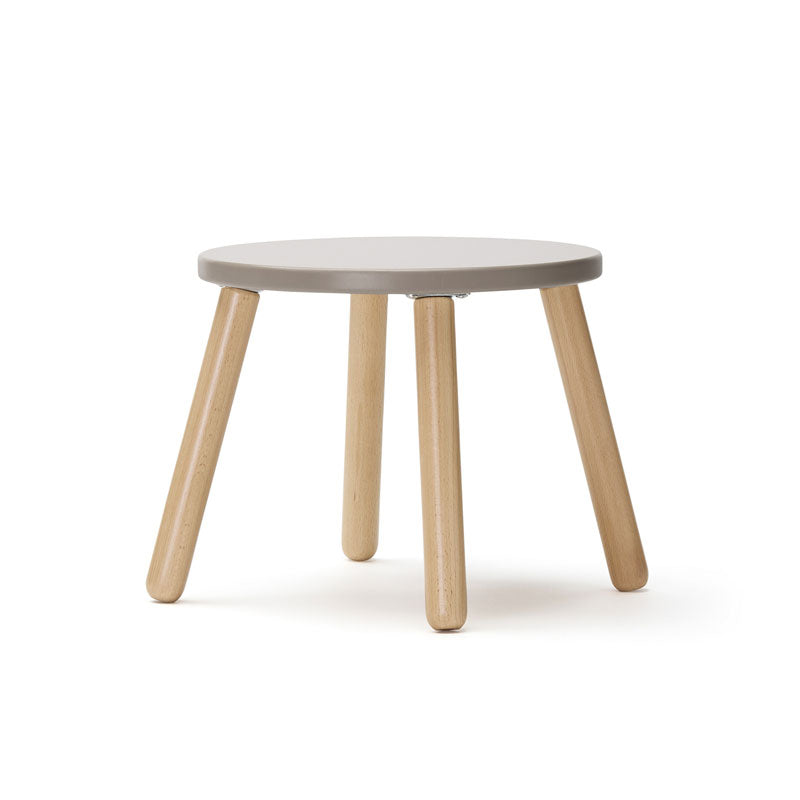 Kids Concept Sitzgruppe aus Tisch und zwei Hockern in hellbraun
