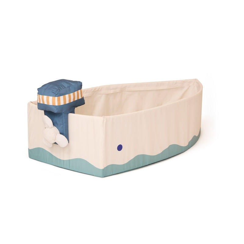 Kids Concept Fischerboot aus Stoff mit Angelset