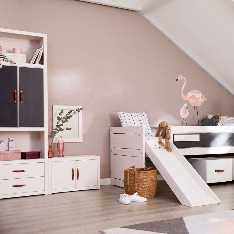 LIFETIME Regalsystem - Regal 1 Fach in weiß oder white wash