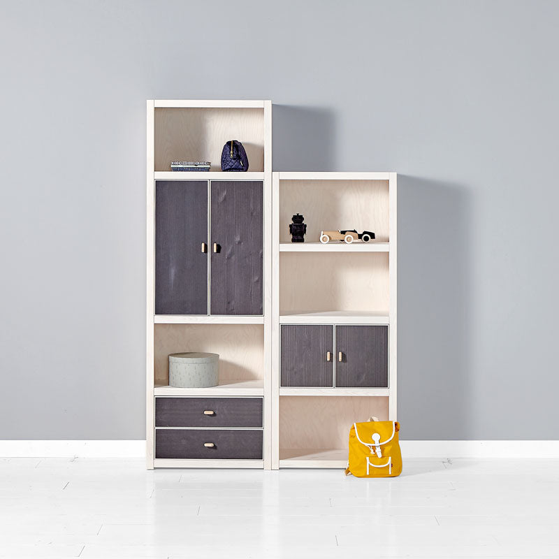 LIFETIME Regalsystem - Regal Höhe 159cm mit 3 Einlegeböden in weiß oder white wash