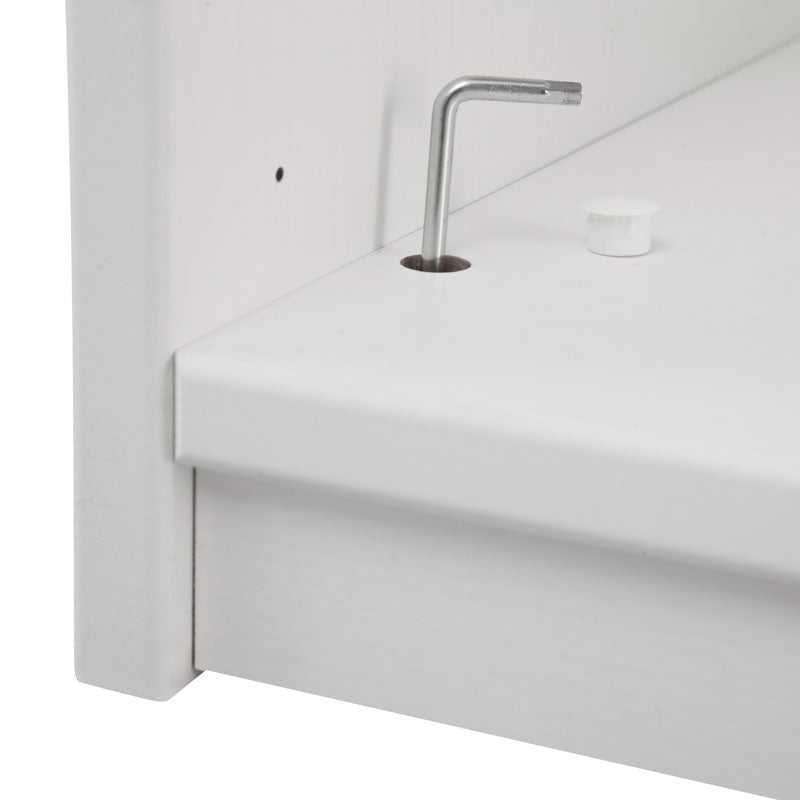 LIFETIME 3-türiger Kleiderschrank in weiß - 150x201,5cm - Griffe wählbar