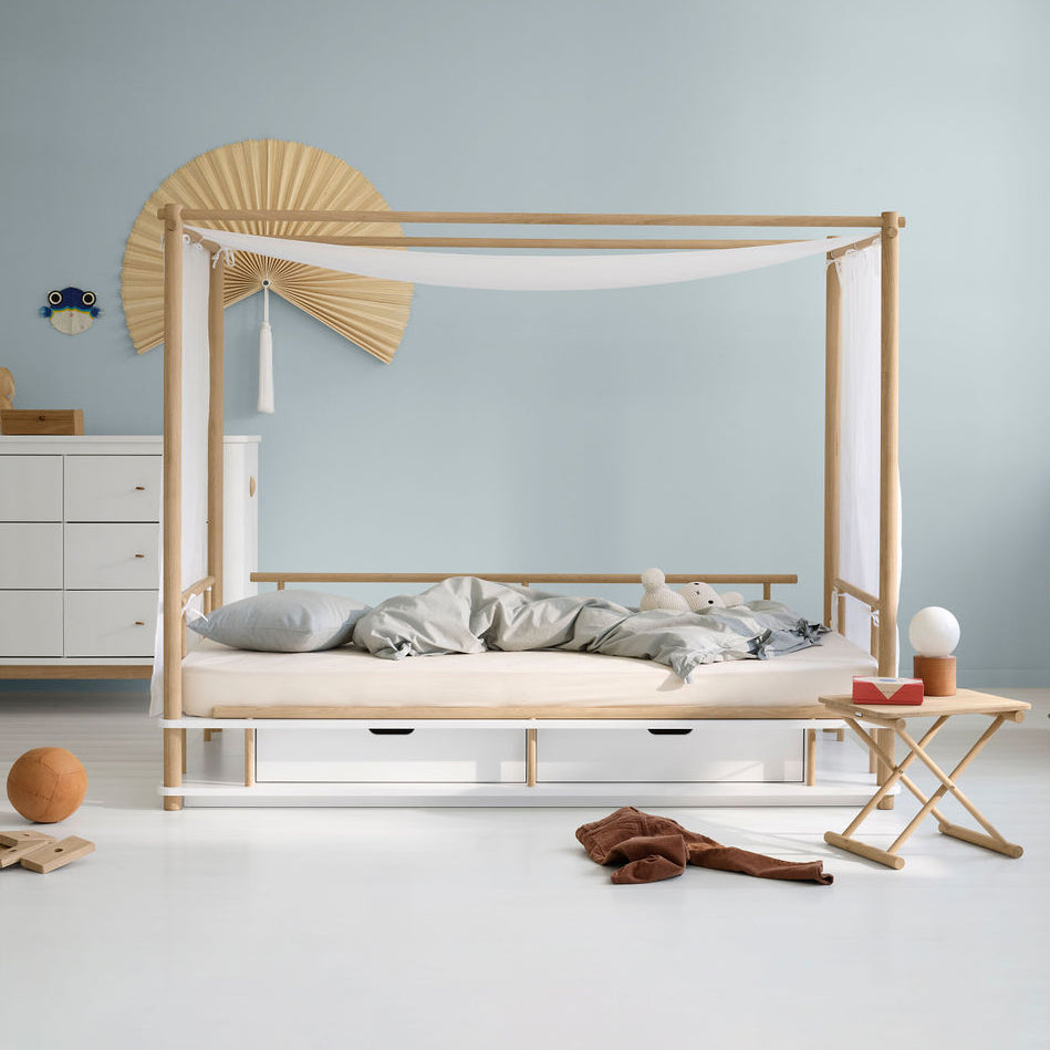 Oliver Furniture Camp Collection Himmelbett 90x180cm weiß/eiche