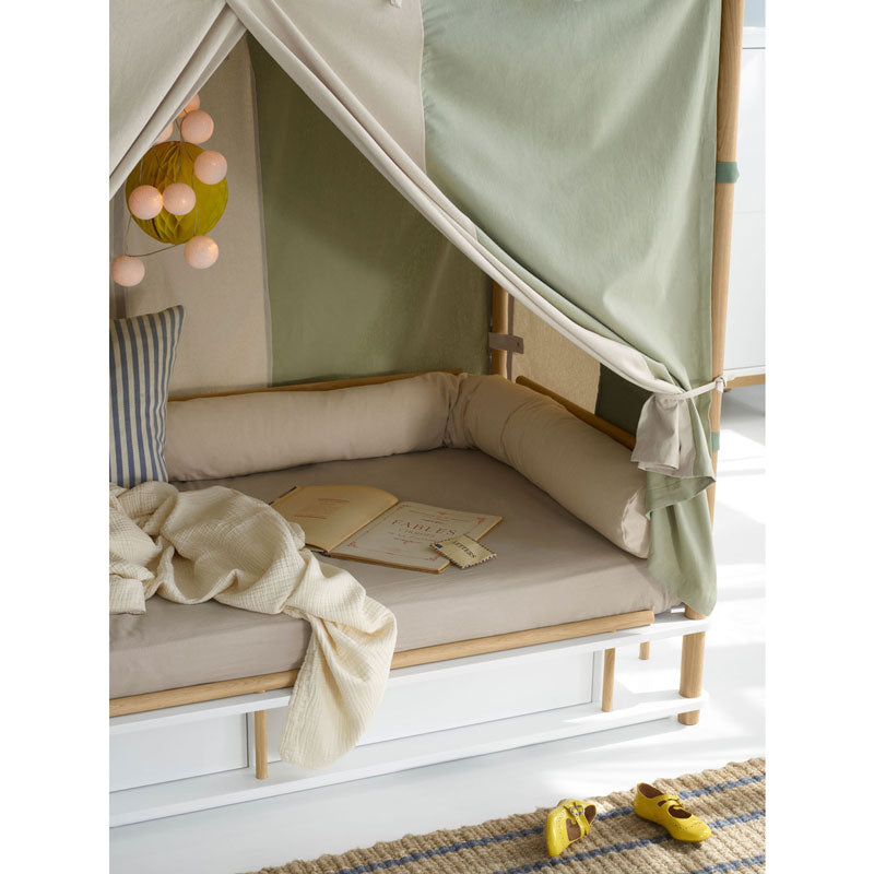 Oliver Furniture Camp Collection Himmelbett 90x180cm weiß/eiche