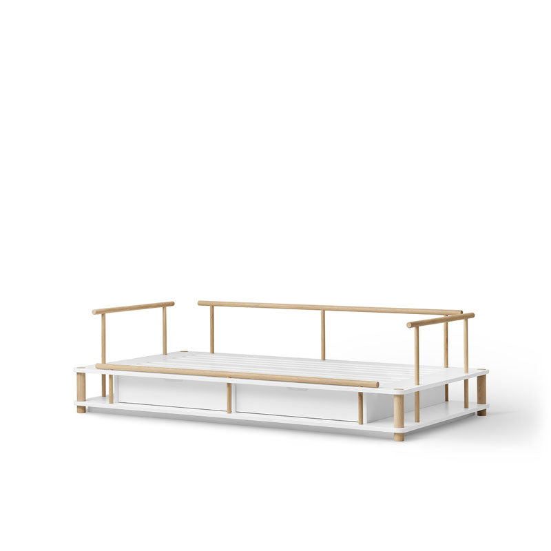 Oliver Furniture Camp Collection Bettsofa 90x180cm weiß/eiche