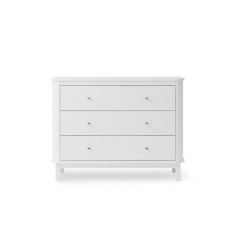 Oliver Furniture Wood Kommode 3 Schubladen in weiß