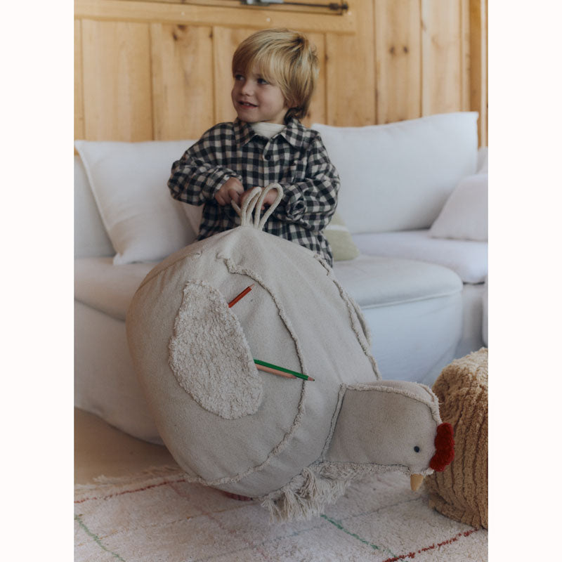 Lorena Canals Pouf "Chicken" 60x40x44 cm