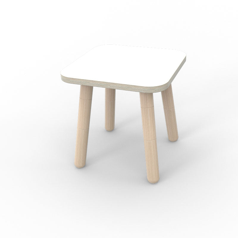 Pure Position Hocker für den Growing Table 42x42cm in weiß