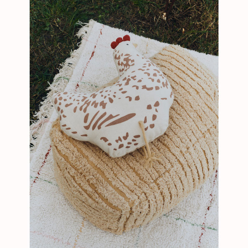 Lorena Canals Kissen "Chicken" 36x35x11 cm