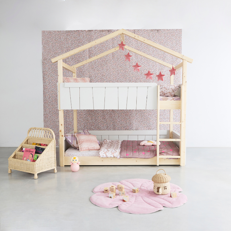Mathy by Bols 'Star Light Bunkbed Model 2' Montessori Stockbett 90x200cm - in 26 Farben erhältlich