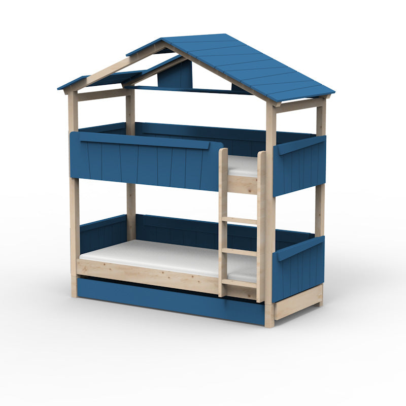 Mathy by Bols 'Star Light Bunkbed Model 3' Montessori Stockbett 90x200cm mit Bettschublade - in 26 Farben erhältlich