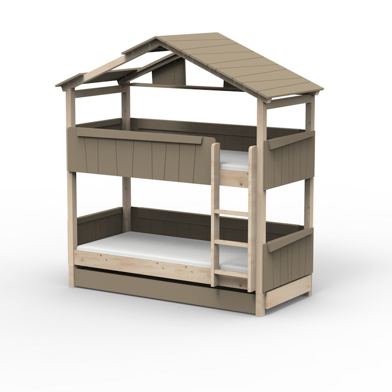 Mathy by Bols 'Star Light Bunkbed Model 3' Montessori Stockbett 90x200cm mit Bettschublade - in 26 Farben erhältlich