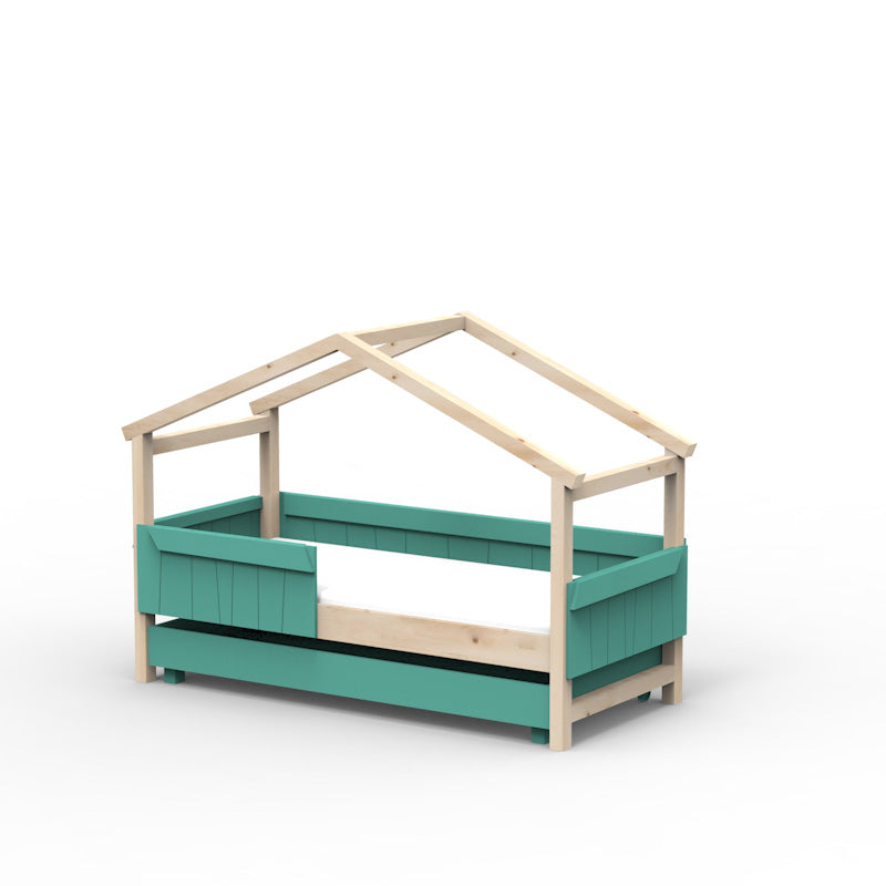 Mathy by Bols 'Star Light Single Model 2' Montessori Einzelbett 90x200cm mit Bettschublade - in 26 Farben erhältlich