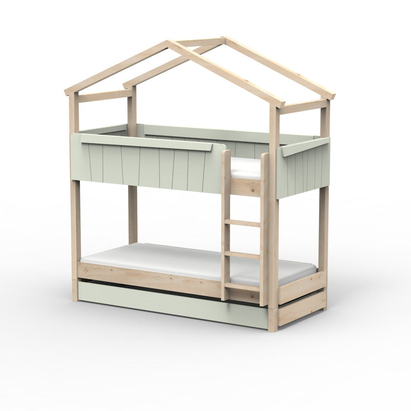 Mathy by Bols 'Star Light Bunkbed Model 1' Montessori Stockbett 90x200cm mit Bettschublade - in 26 Farben erhältlich