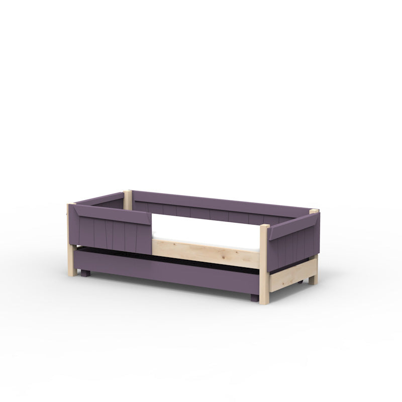 Mathy by Bols 'Star Light Base' Montessori Einzelbett 90x200cm mit Bettschublade - in 26 Farben erhältlich