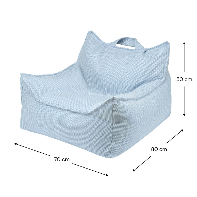 Wigiwama Outdoor Sitzsack 'Azure', 80 x 70 cm