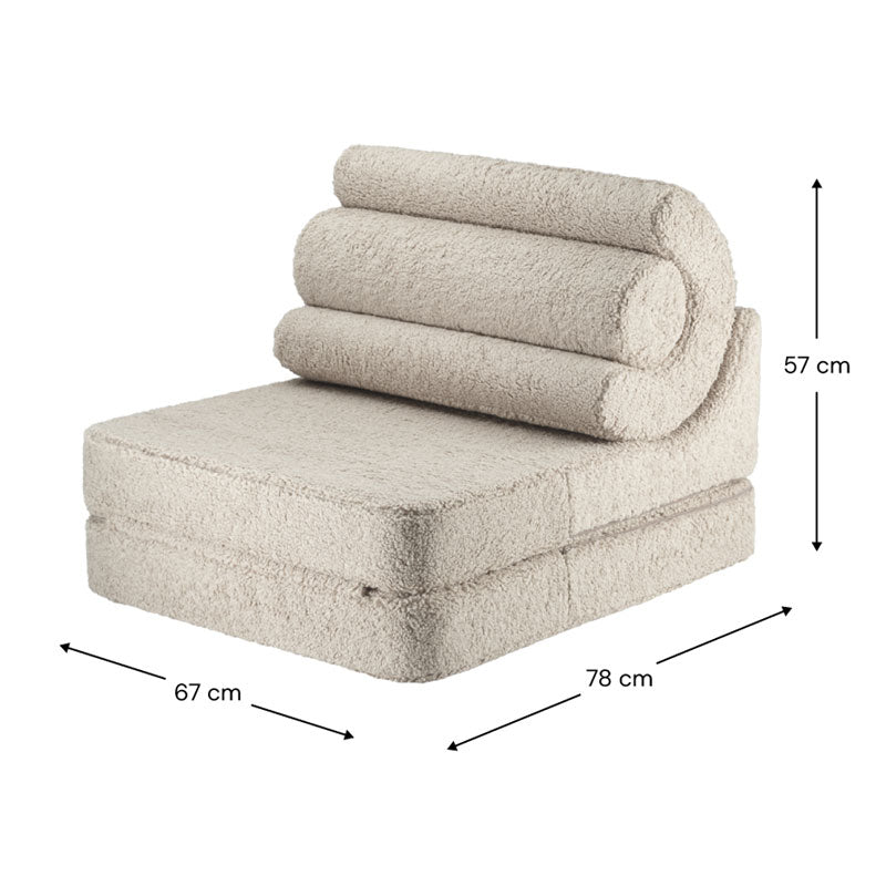 Wigiwama Teddy Flipster `Biscuit' 78x67x57cm