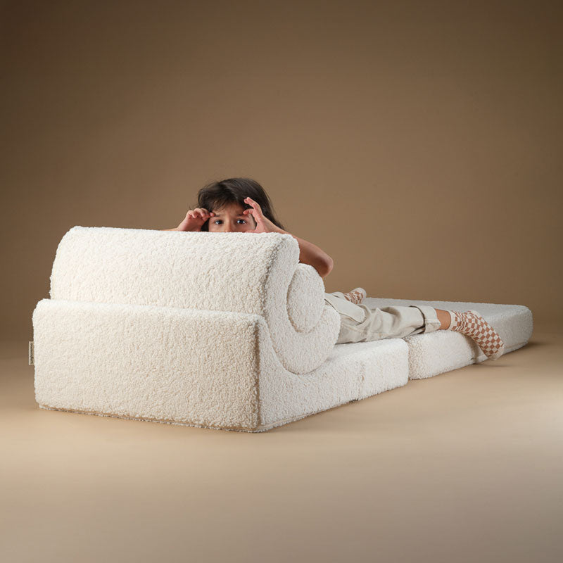 Wigiwama Teddy Flipster 'Cream White' 78x67x57cm
