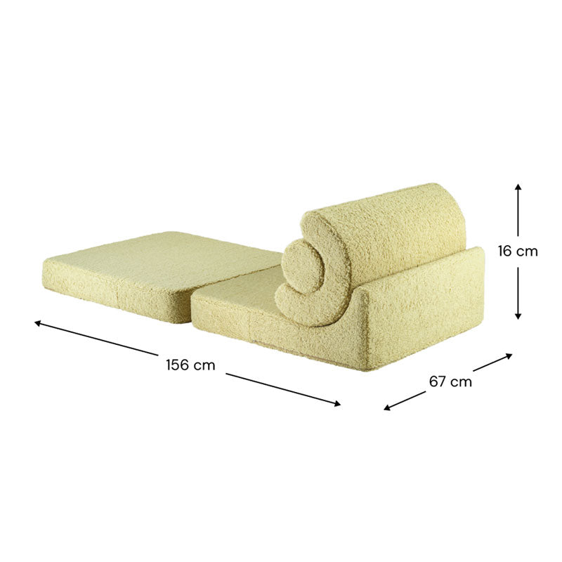 Wigiwama Teddy Flipster `Matcha' 78x67x57cm