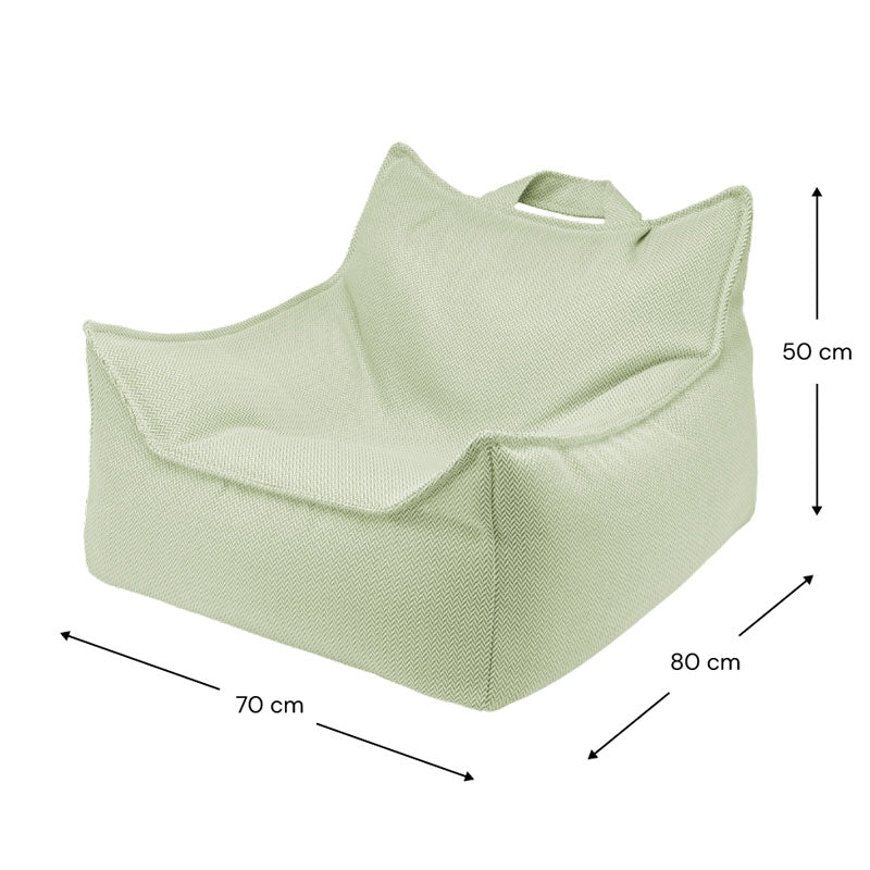 Wigiwama Outdoor Set Sitzsack und Sitzkissen/Ottoman 'Herba'