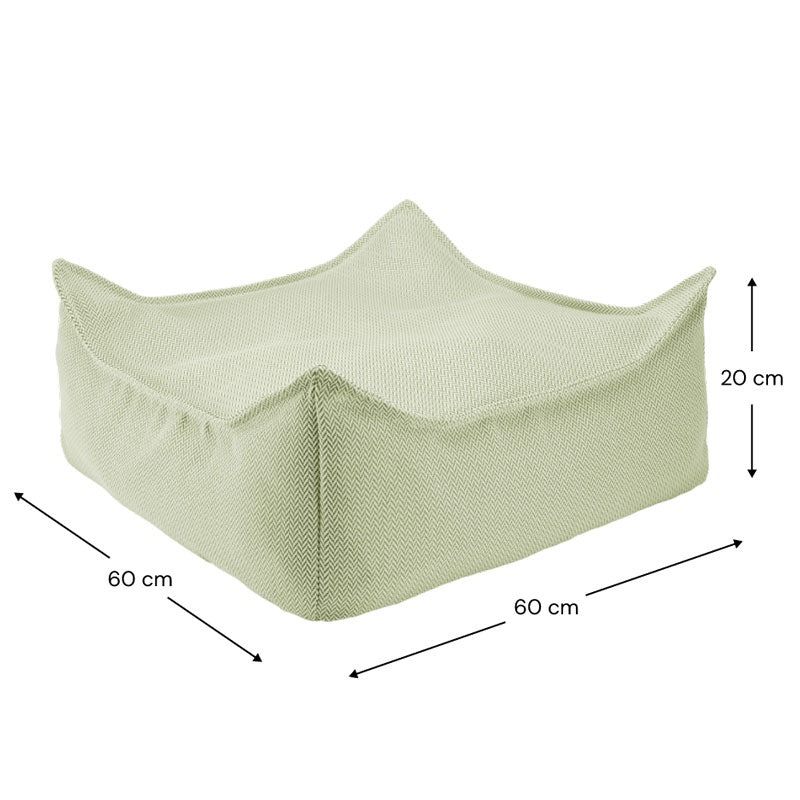 Wigiwama Outdoor Sitzkissen Ottoman 'Herba', 60 x 60 cm