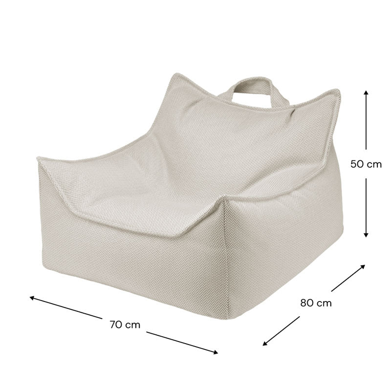 Wigiwama Outdoor Set Sitzsack und Sitzkissen/Ottoman 'Terra'