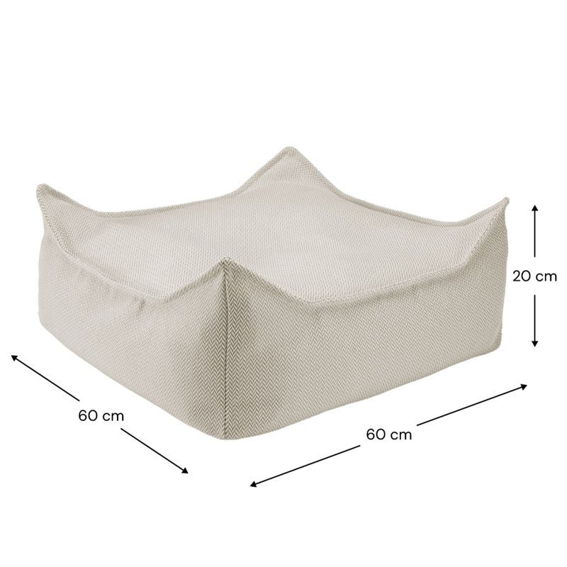 Wigiwama Outdoor Sitzkissen Ottoman 'Terra', 60 x 60 cm