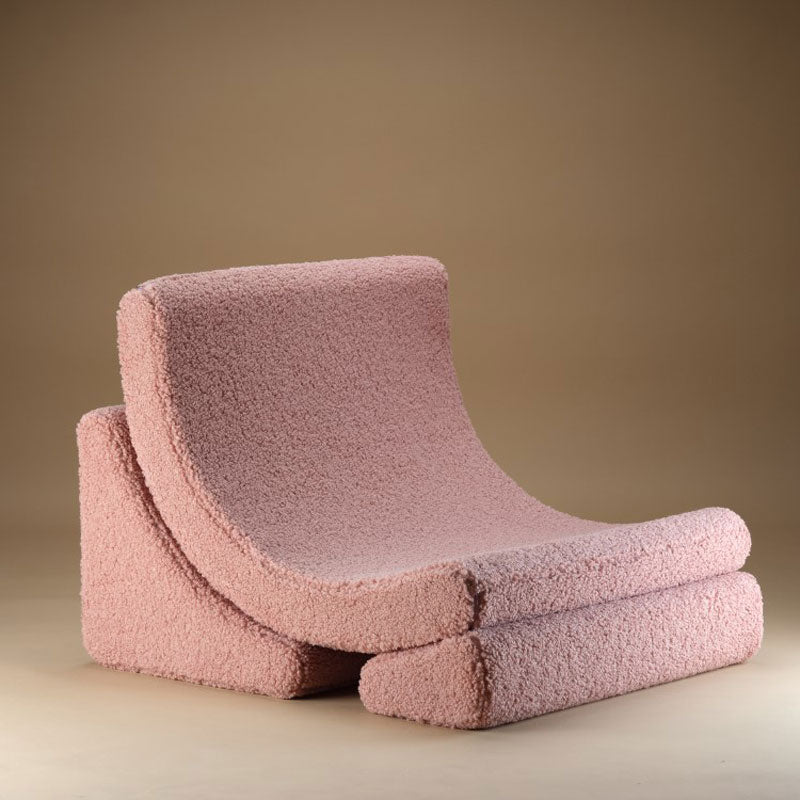 Wigiwama Teddy Moon Chair `Guava' 80x65x55cm
