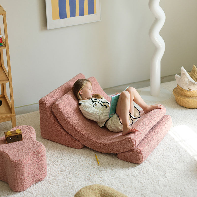 Wigiwama Teddy Moon Chair `Guava' 80x65x55cm
