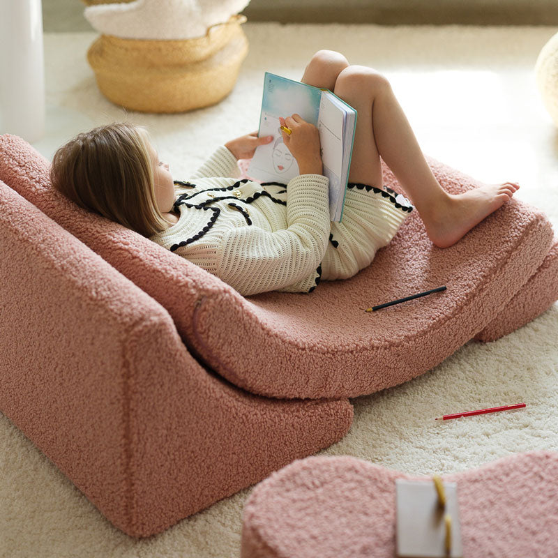 Wigiwama Teddy Moon Chair `Guava' 80x65x55cm