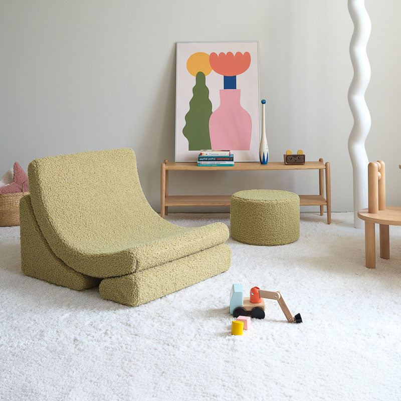 Wigiwama Teddy Moon Chair `Matcha' 80x65x55cm