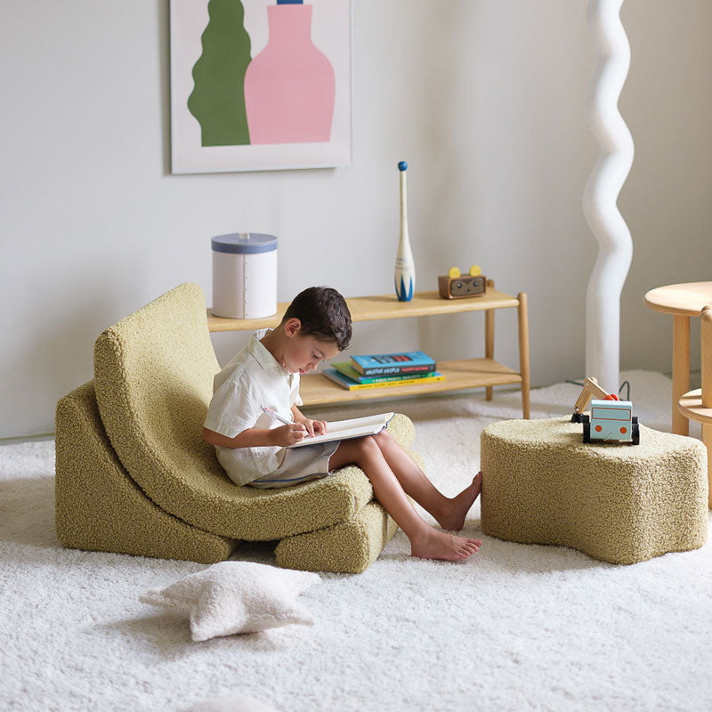 Wigiwama Teddy Moon Chair `Matcha' 80x65x55cm