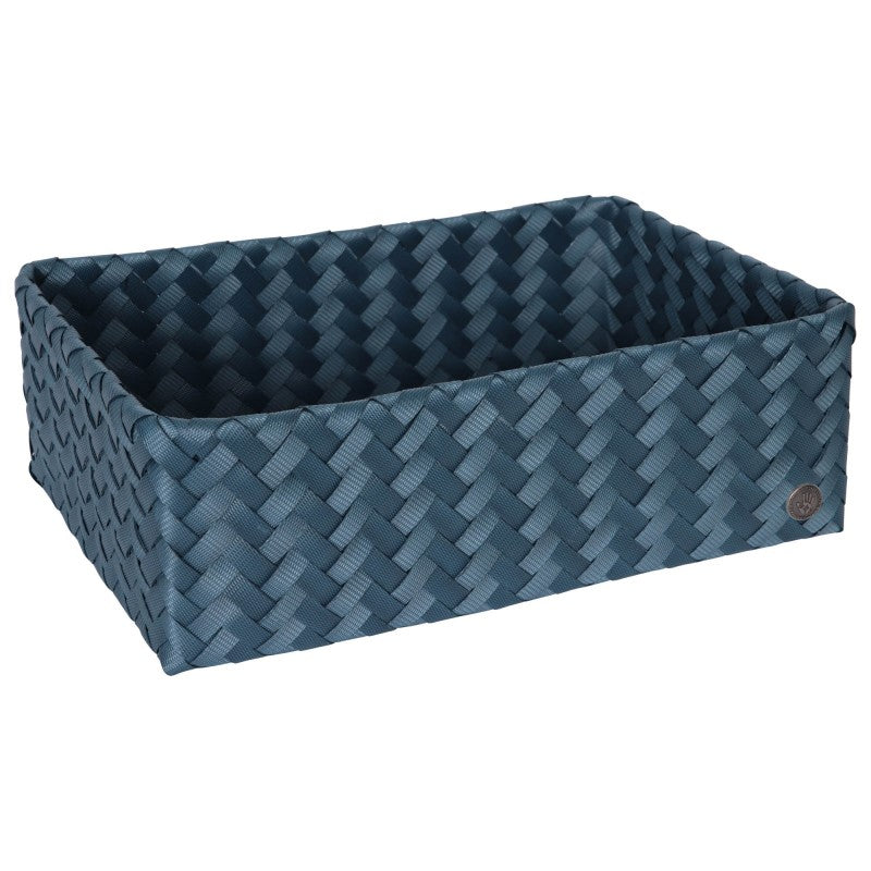 Handed By Grand - Aufbewahrungskorb 'Ideal' 13x37x24 cm in steel blue