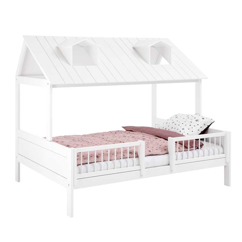LIFETIME Beachhouse Bett 140x200cm in weiß