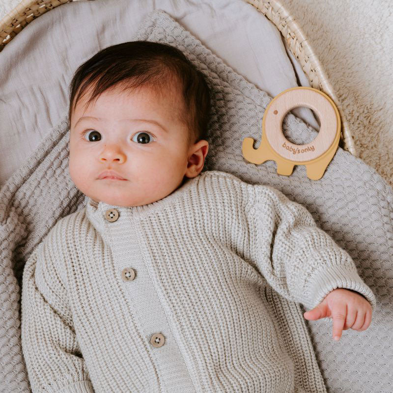 Baby's Only Beißring Elefant vintage blue