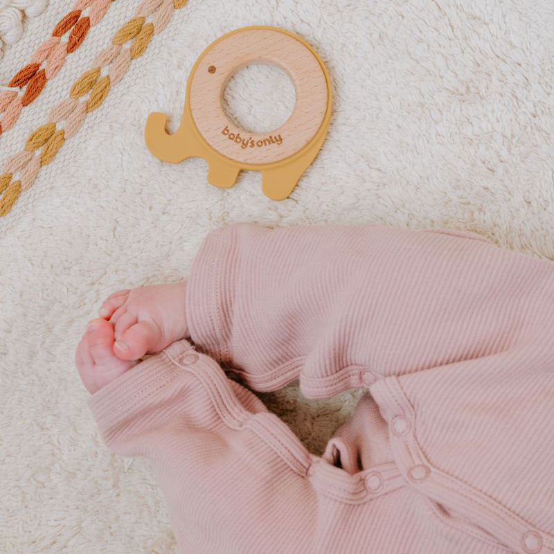 Baby's Only Beißring Elefant grau